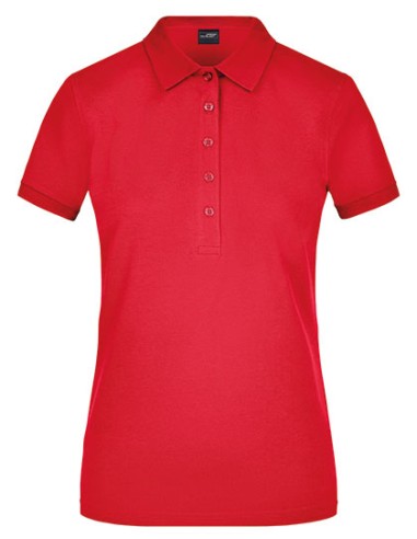 J-JN709-Ladies Elastic Polo Piqué